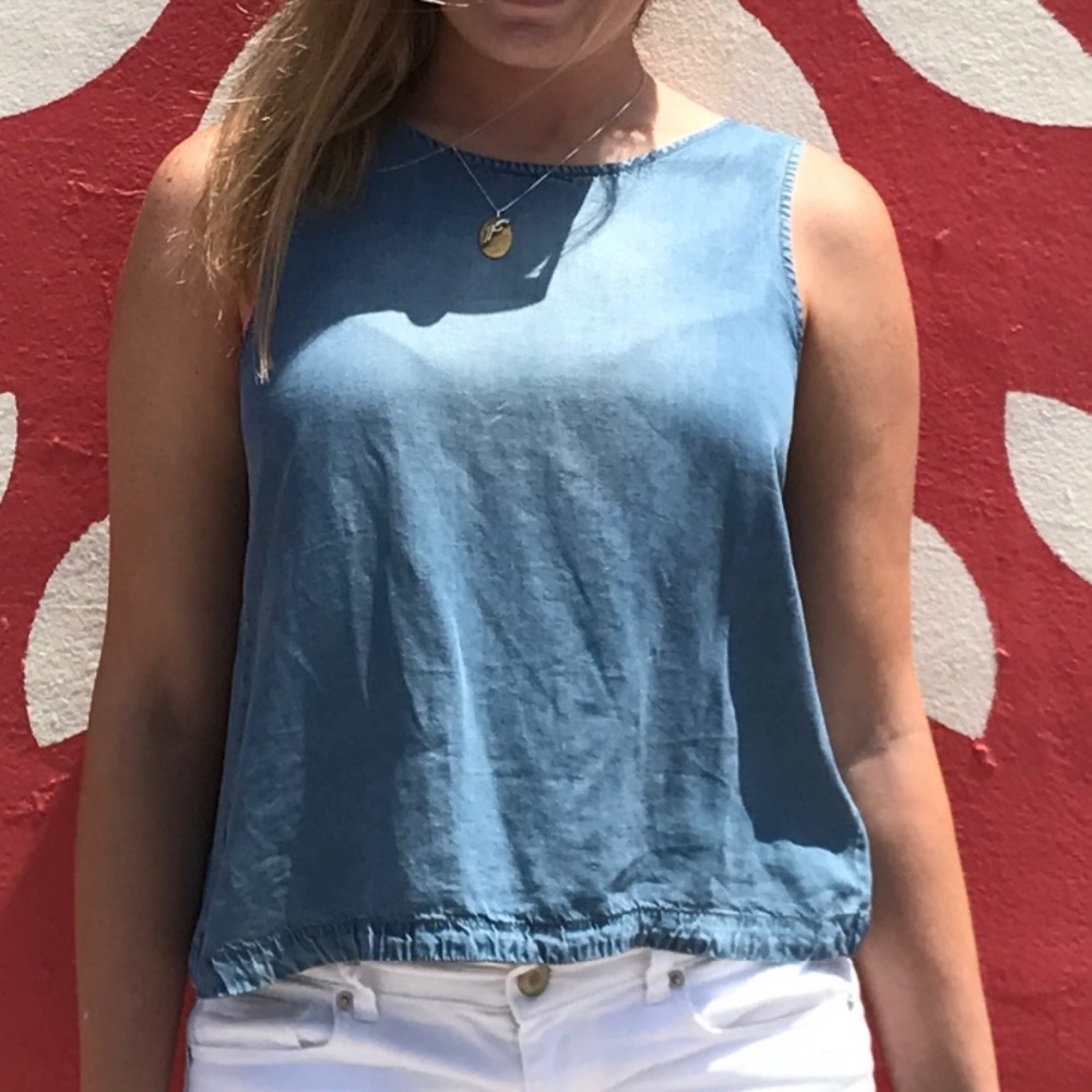 BB Dakota Denim Tank with split back - medium
